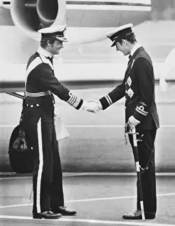 Edinburgh Prints: Prince of Wales Greeting King of Sweden