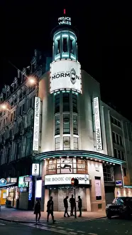 Prints of Prince of Wales Theatre, a West End theatre in Coventry Street, near Leicester Square in London, at night. London, UK Vibrant Neon Art Prints: Prince of Wales Theatre, a West End theatre in Coventry Street