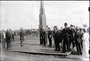 Charles Prints: Prince Of Wales Unfurls Flag At Bridge
