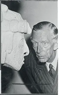 Wilhelm Prints: Prince William Studying a Sculpture