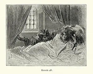 Princes enchanted sleep disturbed. Orlando Furioso