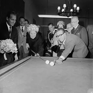 Princess Beatrix Playing Pool with Goossem Nusmeir