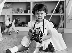 Monacan Prints: Princess Caroline Holding Box Camera