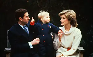 Parenthood Prints: Princess Diana and Prince Charles with a Young Prince William