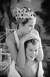 Albert Ii Prints: Princess Grace with Son Prince Albert