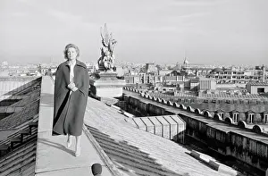 Princess Grace Walking Atop Paris Opera House