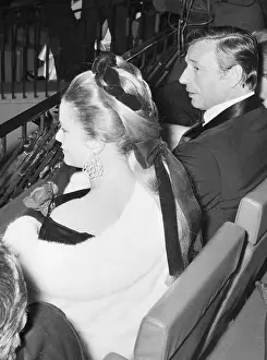 Hairdressing Prints: Princess Grace and Yves Montand at a Premiere