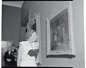 Princess Juliana Gazing at Painting