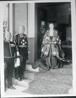 Princess Kikuko Asaka Leaving Her Residence