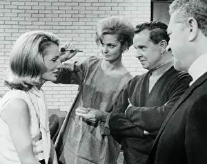 Princess Lee Radziwill Being Made up on Movie Set