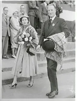 Edinburgh Prints: Princess Margaret with the Earl of Dalkeith