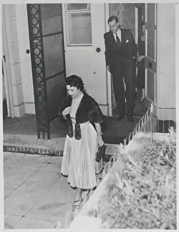 Margaret Prints: Princess Margaret Leaving a Friend's House