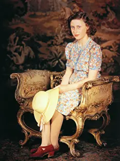 Princess Margaret Rose of England Posing for Photograph