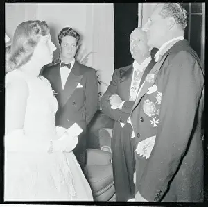 Princess Maria del Pilar Speaking With Her Father