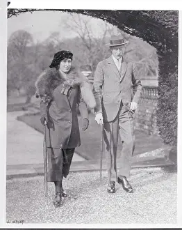 Mary Prints: Princess Mary and Husband Walking in Park