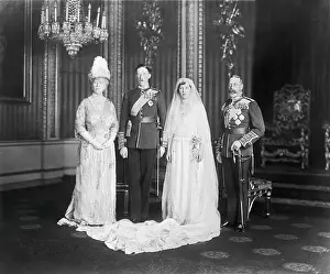 A Glimpse into the Lives of Monarchs: Princess Mary Posing with Royal Family Members