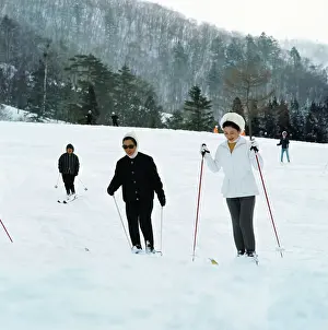 Michiko Prints: Princess Michiko of Japan Skiing