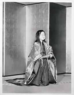 Princess Of Japan Prints: Princess Nori in Kimono
