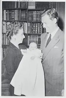Oslo Prints: Princess Ragnhild and Husband Erling Lorentzen with Their Son