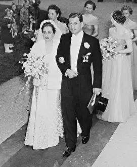 Princess Ragnhild and Husband During Wedding