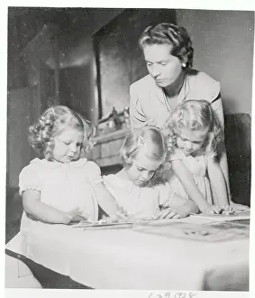 Sibylla Prints: Princess Sibylla of Sweden with Her Daughters