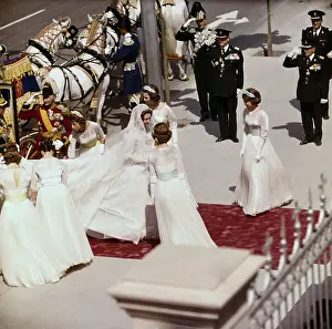 Sofia Prints: Princess Sophia of Greece Arriving at Her Wedding