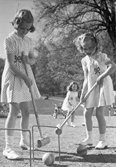 Stockholm Prints: Princesses Margrethe Playing Croquet
