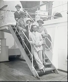 Princeton University Students Return on S.S. Aquitania