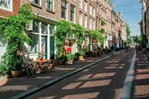Residential Building Collection: Prinsenstraat shopping street in Amsterdam, Holland, Netherlands