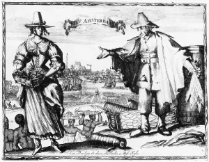 Produce Prints: Print of Commerce in New Amsterdam