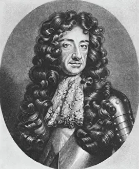 Lace Prints: Print Depicting Charles II, King of England