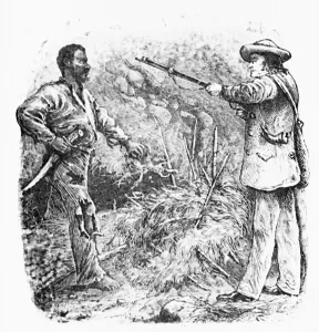 Ripped Prints: Print Depicting the Discovery of Nat Turner after William Henry Shelton