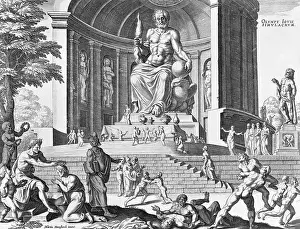 Honor Prints: Print of the Statue Of Zeus; Wonder Of The World