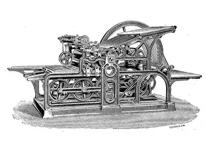 Airliner Prints: Printing technique, simple high-speed press with railway movement and cylindrical undercarriage