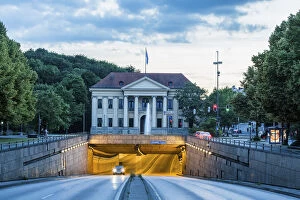 Images Dated 19th June 2014: Prinz-Carl-Palais, official residence of the Bavarian Prime Minister, with the Altstadttunnel