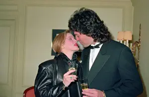 Intimacy Prints: Priscilla Presley And Fiance Marco Garibaldi Embracing Gathering