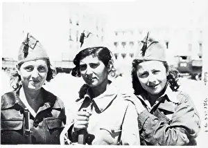 Madrid Prints: Three Pro-Franco Women Soldiers in Madrid 1936