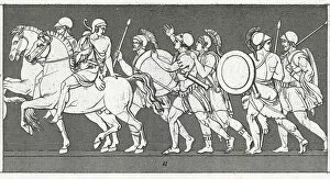 Alexander the Great (356 bc-323 bc) Collection: Procession of Alexander Relief