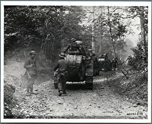 Tank Prints: Procession of American Tanks