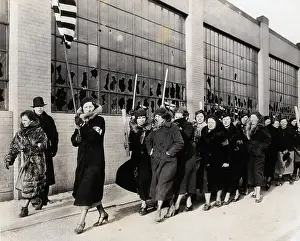 Picketing Prints: Procession of General Motors Strikers Wives