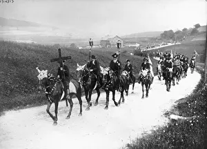 Easter Prints: Procession on Horses at Easter Sunday