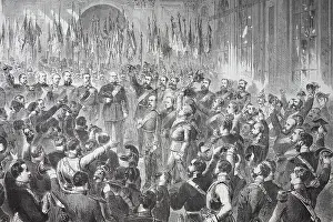 Labour Prints: The Proclamation of the German Empire in the Gallery of Mirrors at the Palace of Versailles on 18 January 1871