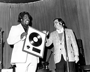 Producer Barry White Receives Gold Record