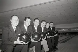 Bowling Alley Prints: Professional Baseball Players Bowling