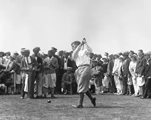 Swinging Prints: Professional Golfer Bobby Jones Tees Off