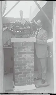 Intelligence Prints: Professor Albrecht Flotow with Device