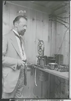 Intelligence Prints: Professor Albrecht Flotow with Device