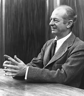 Professor Linus Pauling Seated at Desk