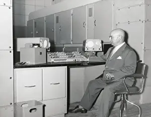 Professor Picone at Computerized Control Panel