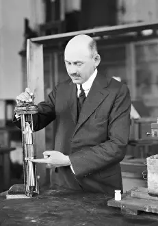 Classroom Prints: Professor Robert H. Goddard on First Rocket Experiment